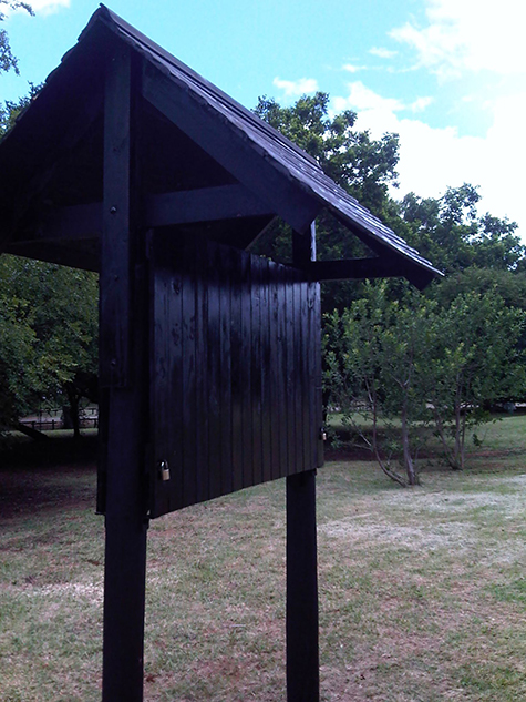 Restoration of notice board